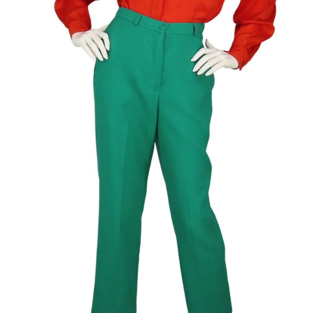 Vintage Russ Togs Green High Waist Pants